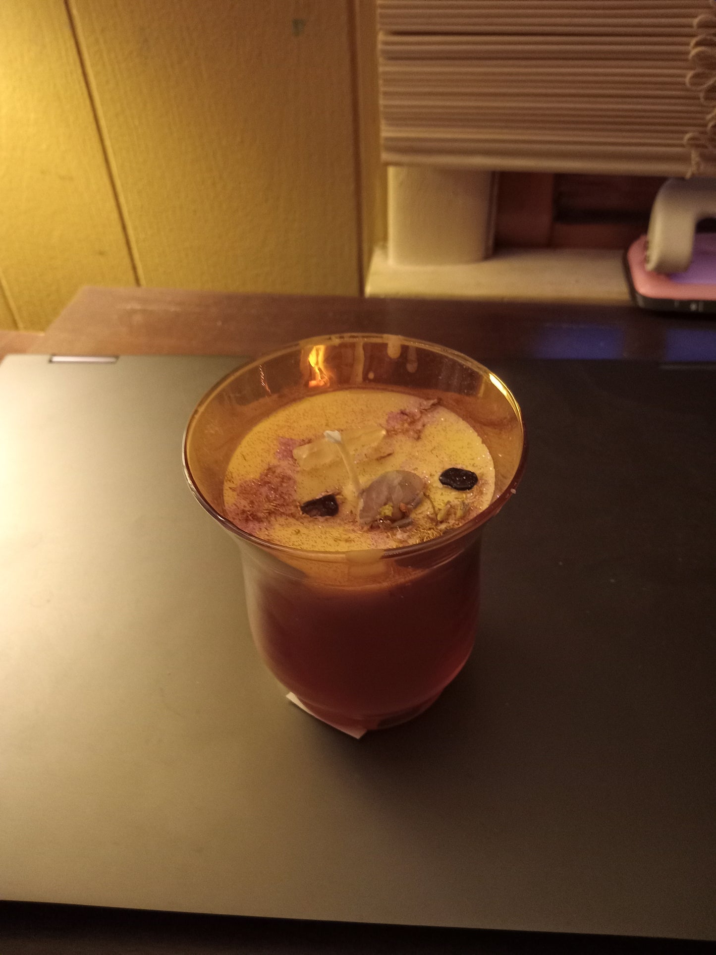 Meditation Candle in glass holder